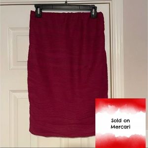 🛍 Cranberry pencil skirt